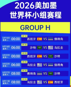 2026世界杯赛事数据统计